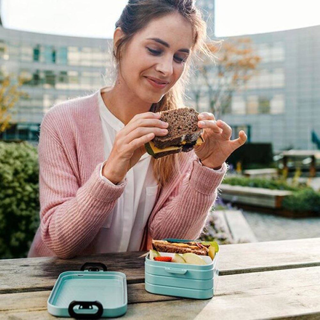 Lunchbox pudełko na jedzenie Mepal Take a Break midi - nordic blue
