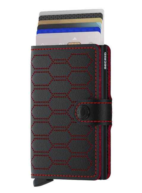 Portfel kieszonkowy RFID Secrid Miniwallet Fuel - black / red