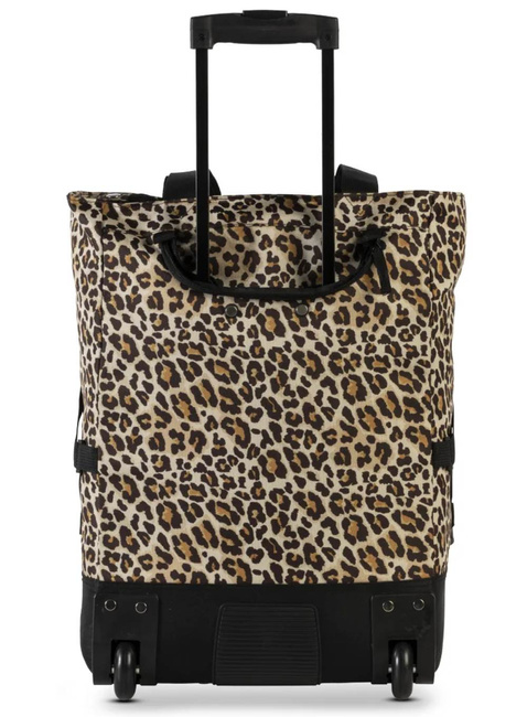 Torba na kółkach / wózek Punta Wheel Print - black / dark brown