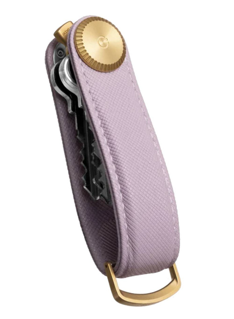 Skórzane etui organizer na klucze Orbitkey Key Organiser Pro Saffiano Leather - lilac