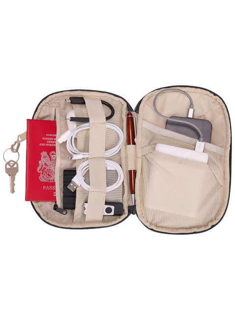 Średni organizer na elektronikę Thule Subterra 2 Powershuttle M - vetiver gray