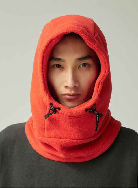 Kominiarka Snow Peak Water-Repellent Fleece Balaclava - orange