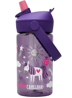 Butelka na wodę Camelbak Thrive Flip Straw Kids 0,4 l - unicorn party