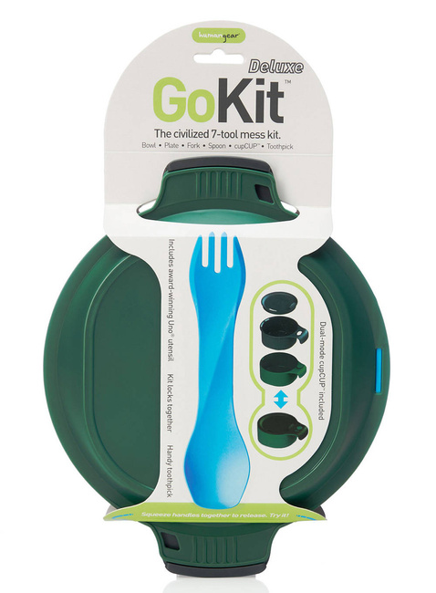 Zestaw turystyczny Humangear GoKit Deluxe (7 tools) - charcoal / green