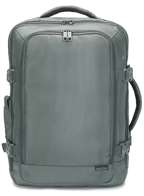 Plecak podróżny poszerzany Puccini Easy Pack Laptop 16" - zielony