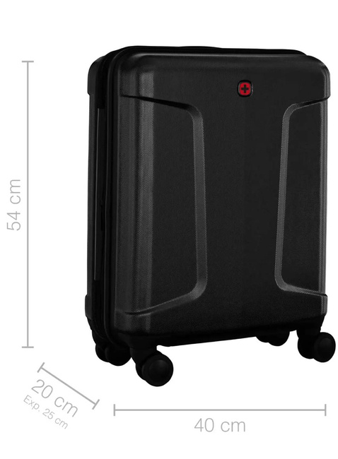Walizka kabinowa poszerzana Wenger Legacy DC Carry-On - black