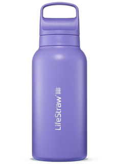 Butelka termiczna z filtrem LifeStraw Go Steel 1 l - thistle purple