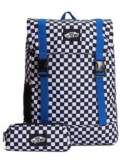Plecak szkolny z piórnikiem Vans Utility - checkerboard black / white