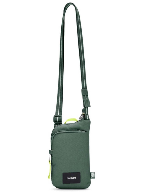 Saszetka antykradzieżowa na dokumenty Pacsafe Go Tech Crossbody - spruce green