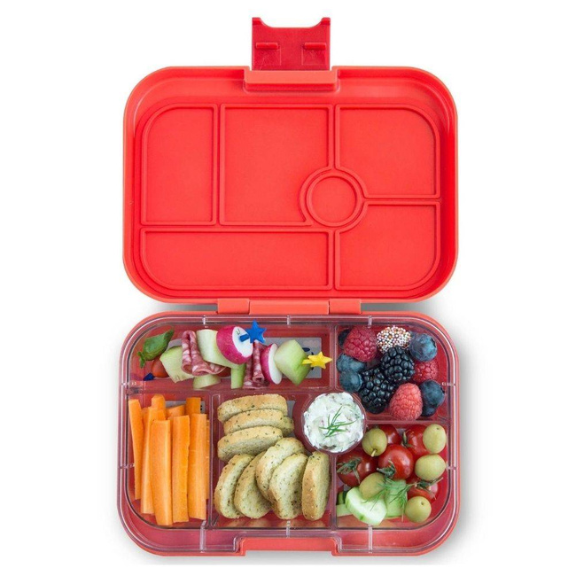 Lunchbox / śniadaniówka do pracy Yumbox Original - safari orange / funny monsters