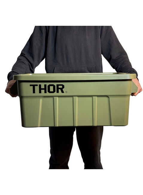 Kontener z pokrywą do przechowywania THOR Tote Box 53 L- olive drab