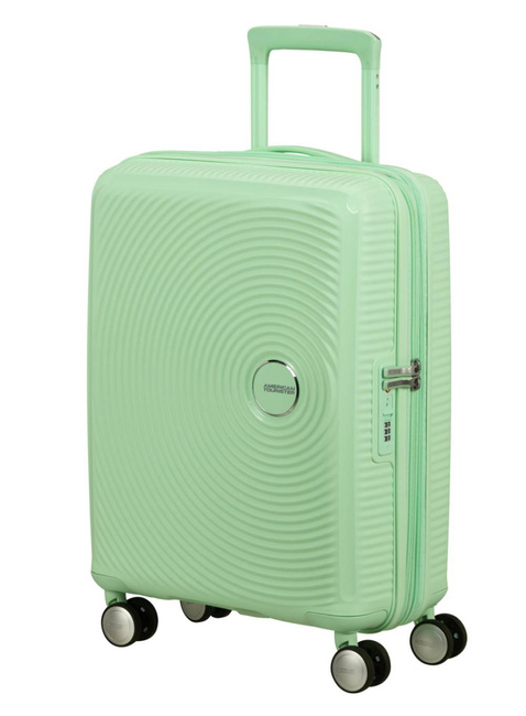 Walizka mała American Tourister Soundbox EXP - pastel green