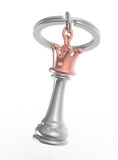 Brelok do kluczy walizki Metalmorphose szachowa królowa