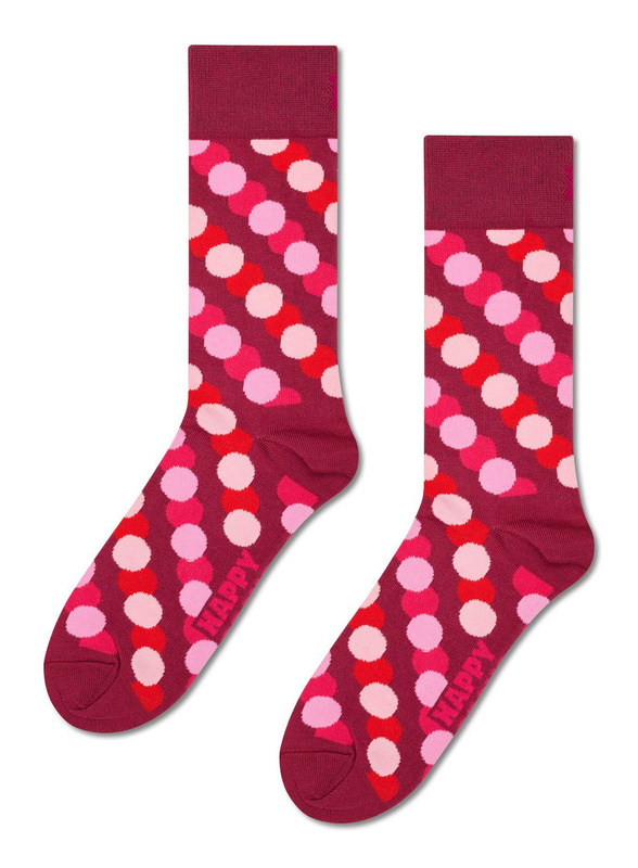 red / shaded polka dots