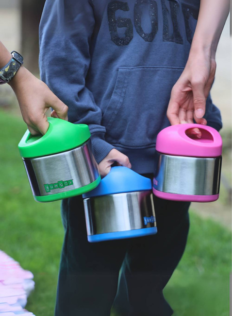 Termos obiadowy Yumbox Cubi Thermal Food Jar for Kids 295 ml - apple green
