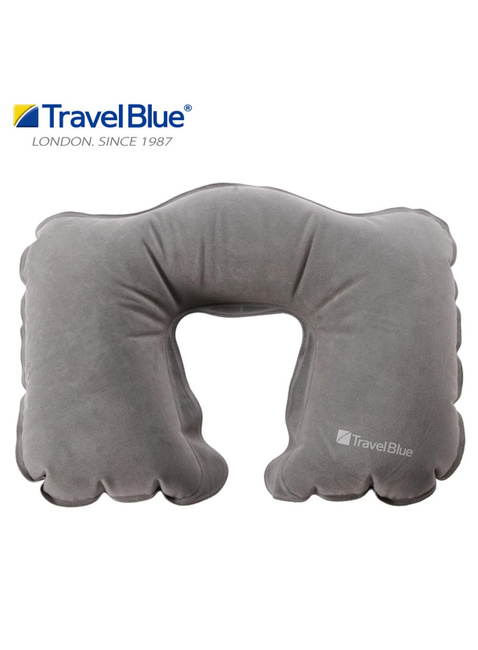 Poduszka podróżna dmuchana na szyję Travel Blue - grey