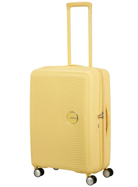 Walizka średnia American Tourister Soundbox EXP - pastel yellow