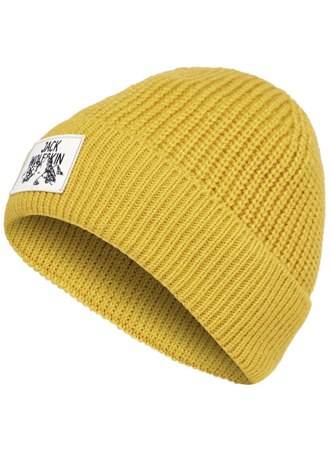 Czapka zimowa Jack Wolfskin Badge Beanie - mustard