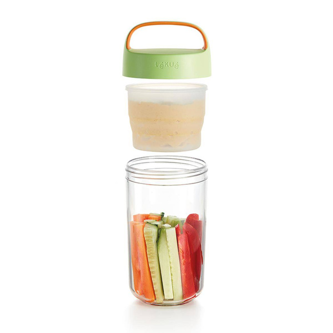 Lunchbox / pojemnik Lekue JAR TO GO 600 ml - citrus fruit