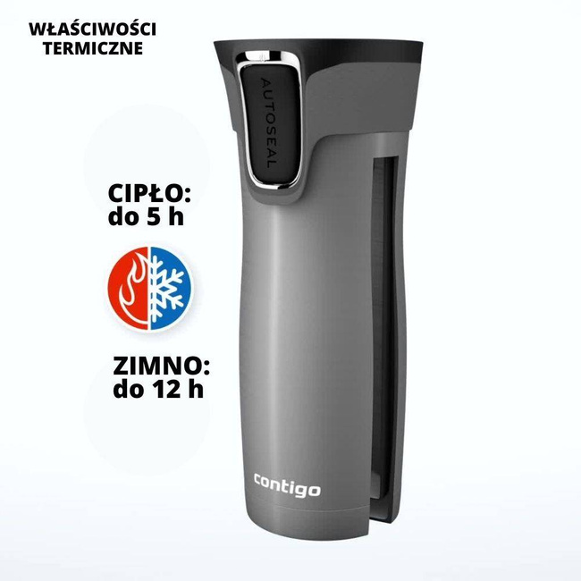 Kubek termiczny Contigo West Loop AUTOSEAL 470 ml - gunmetal matte
