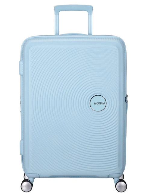 Walizka średnia American Tourister Soundbox EXP - pastel blue