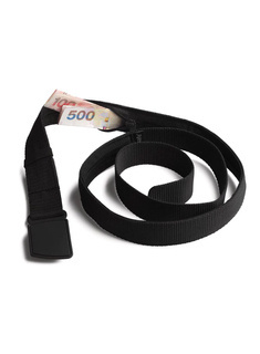 Pasek ze schowkiem Pacsafe Cashsafe Anti-Theft Travel Wallet Belt - black