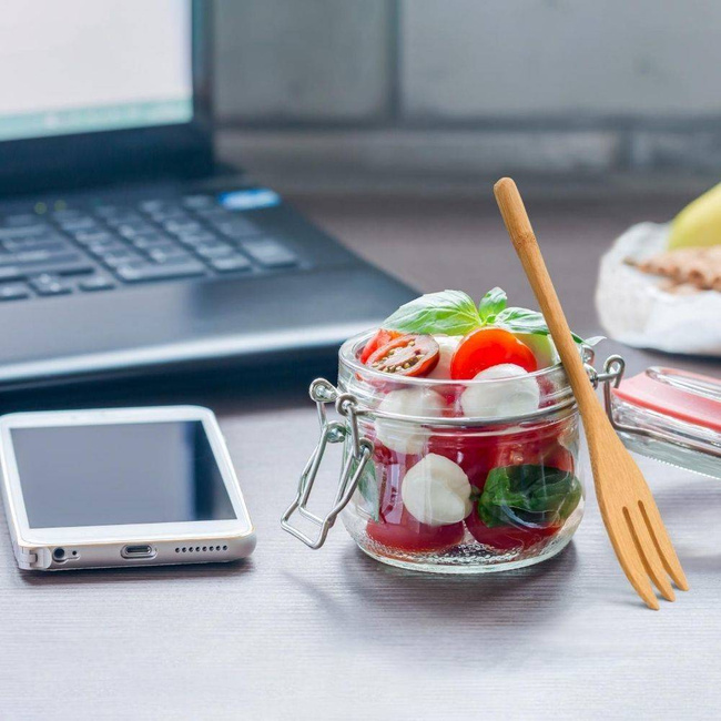 Zestaw sztućców bambusowych cutlery set Bambaw - olive