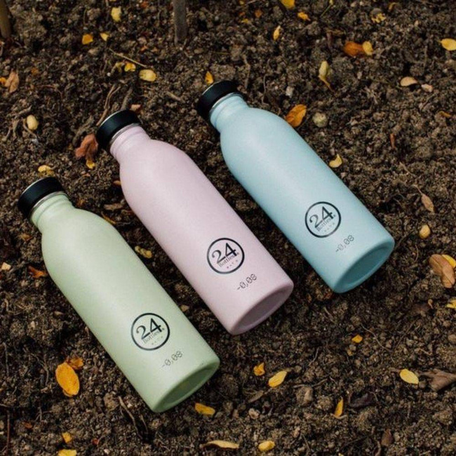 Butelka stalowa na napoje 24Bottles Urban 500 ml - amber deco