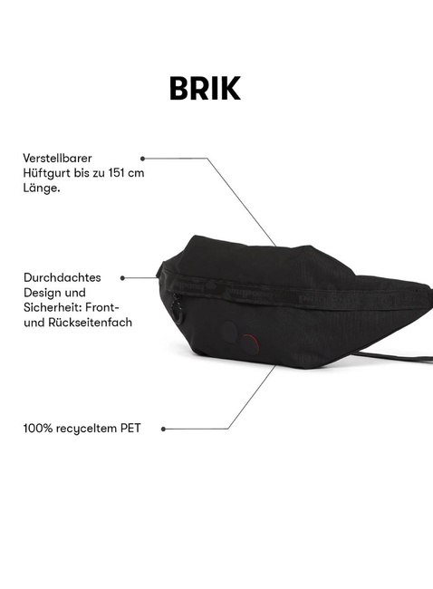 Torba biodrowa Pinqponq Brik - fjord navy