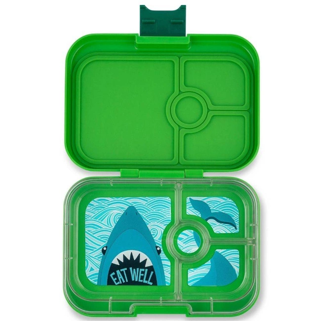  Szczelny Lunchbox Yumbox Panino - bamboo green / shark tray