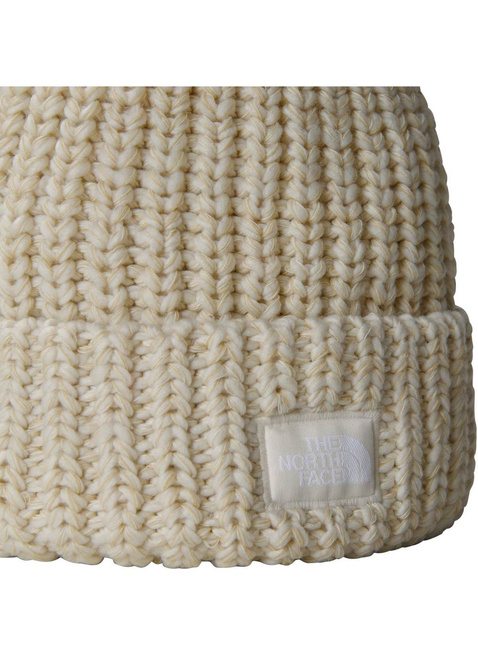 Czapka zimowa The North Face Cozy Chunky Cabin Beanie - gardenia white / gravel / khaki stone