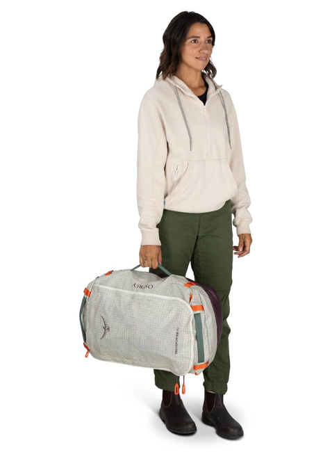 Torba plecak Osprey Transporter Duffel 40 - mystery white / moody burgundy