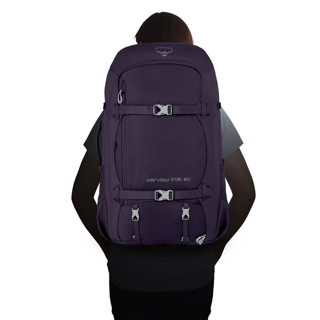 Damski plecak podróżny Osprey Fairview Trek 50 - charcoal grey