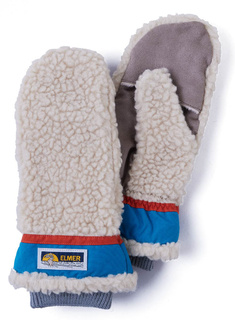Rękawiczki zimowe Elmer Teddy Mittens - beige / blue