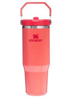 Kubek termiczny Stanley IceFlow Flip Straw Tumbler 0,89 l - hot coral
