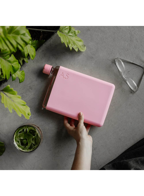 Wielorazowa butelka na wodę Memobottle Original A5 750 ml - cherry blossom