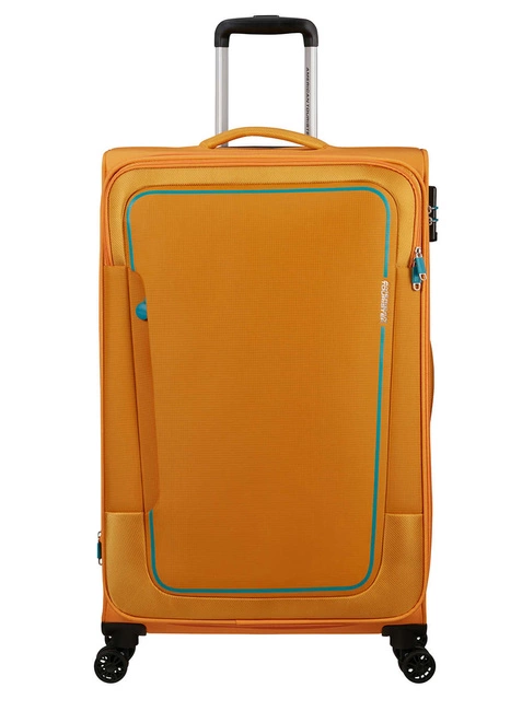 Walizka duża poszerzana American Tourister Pulsonic - sunset yellow