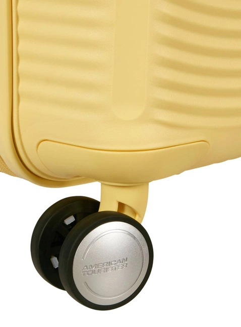 Walizka mała American Tourister Soundbox EXP - pastel yellow