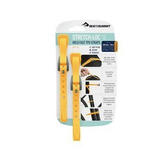 Dwa paski mocujących Sea To Summit Stretch-Loc TPU Straps 18 - yellow