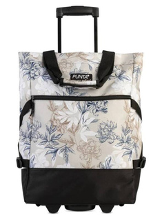 Torba na kółkach / wózek Punta Wheel Print - sand / black