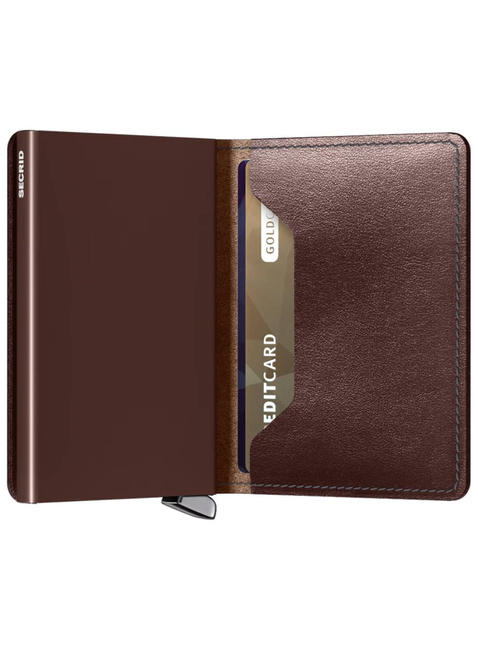 Portfel kieszonkowy Secrid Premium Slimwallet Dusk - dark brown