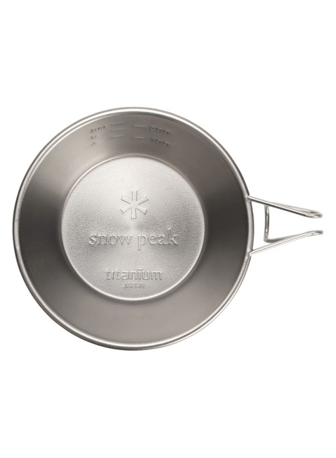 Kubek tytanowy z miarką Snow Peak Ti-Backpackers Cup - silver