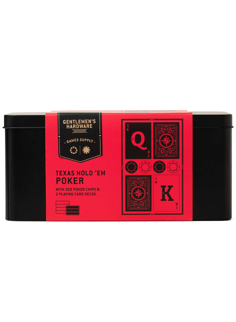 Zestaw do pokera Gentlemen's Hardware No 581 Texas Hold ‘Em Poker