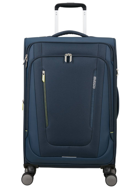 Walizka średnia American Tourister Wanderlite M EXP - dark navy