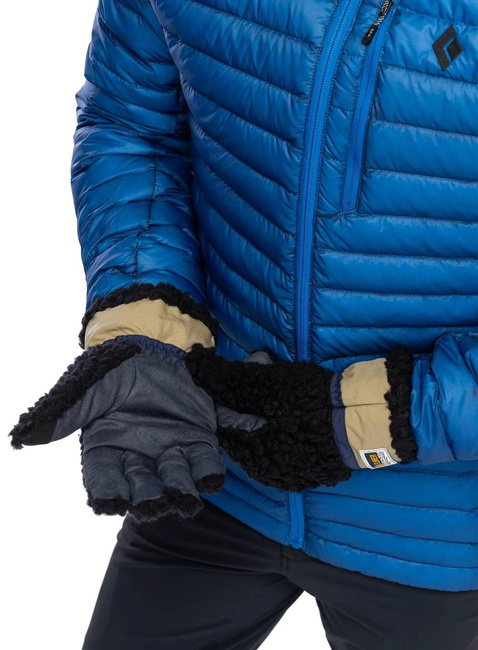 Rękawiczki zimowe Elmer Teddy Gloves - beige / blue