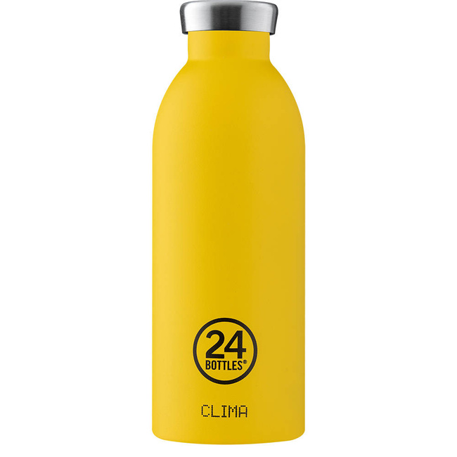 Butelka termiczna 24Bottles Clima 500 ml - stone taxi yellow