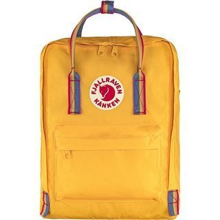 Plecak Fjallraven Kanken - warm yellow / rainbow pattern