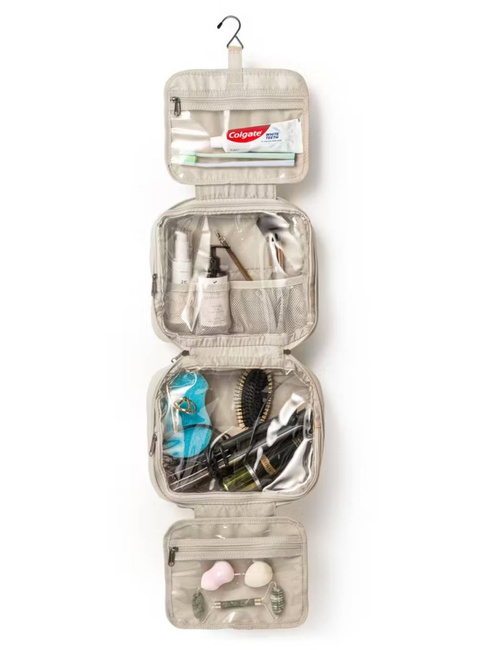 Rozkładana kosmetyczka damska Puccini Fashion - beżowy