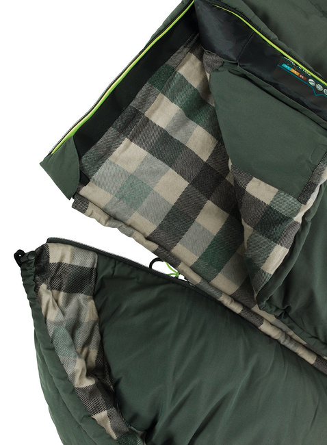 Śpiwór dwuosobowy Outwell Camper Lux Double - forest green