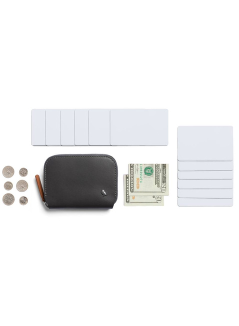 Portfel skórzany unisex Bellroy Folio Mini - charcoal / cobalt